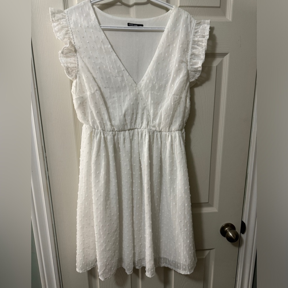White mini dress